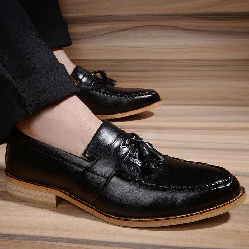 Men's Business Formal Wear Korean Style Trendy Leather Shoes
