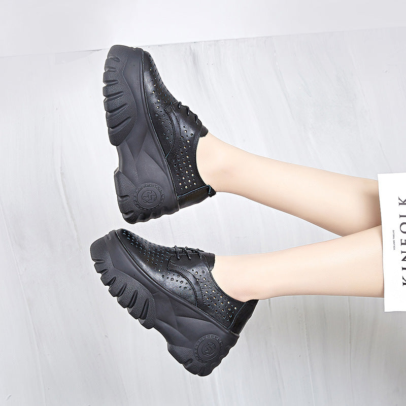 Genuine Hollow Hole Korean Style Versatile Casual Shoes