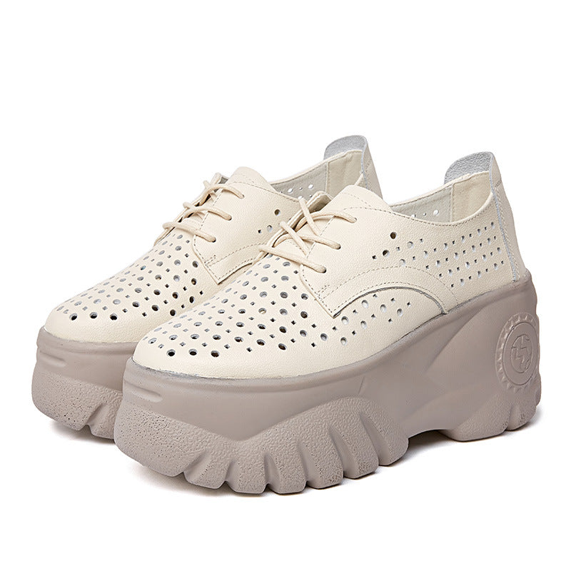 Genuine Hollow Hole Korean Style Versatile Casual Shoes