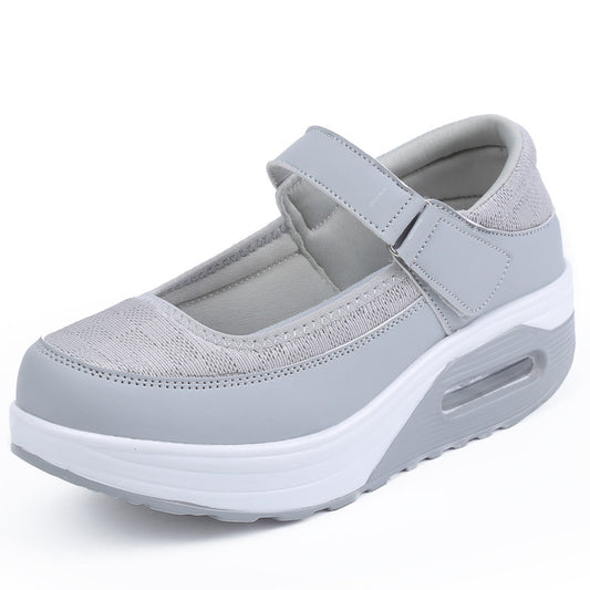 Women's Sports Breathable Low-cut Thick Sole Increased Casual Shoes