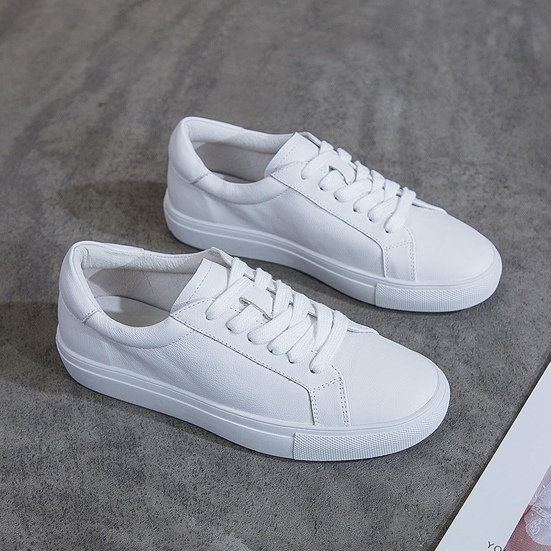 White Female College Style Versatile Single-layer Women's Casual Shoes