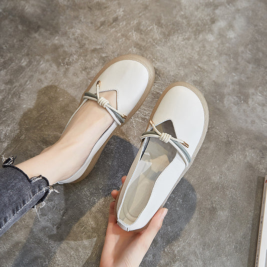 Women's Bottom Low-cut Mori Literary Style Retro Casual Shoes