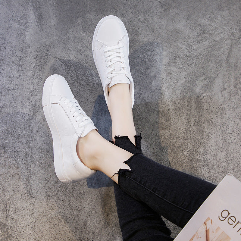 White Female College Style Versatile Single-layer Women's Casual Shoes