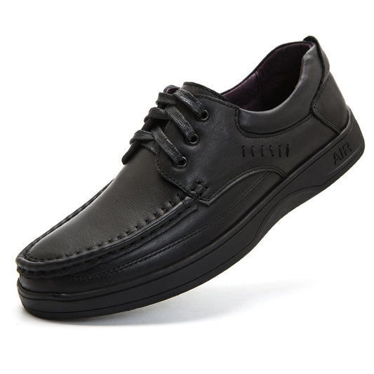 Men's Genuine Lace Up Thick Comfortable Plus Casual Shoes