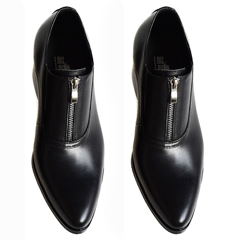 Men's Pointed Korean Style Trendy High Fashion Stylist Men's Business Leather Shoes