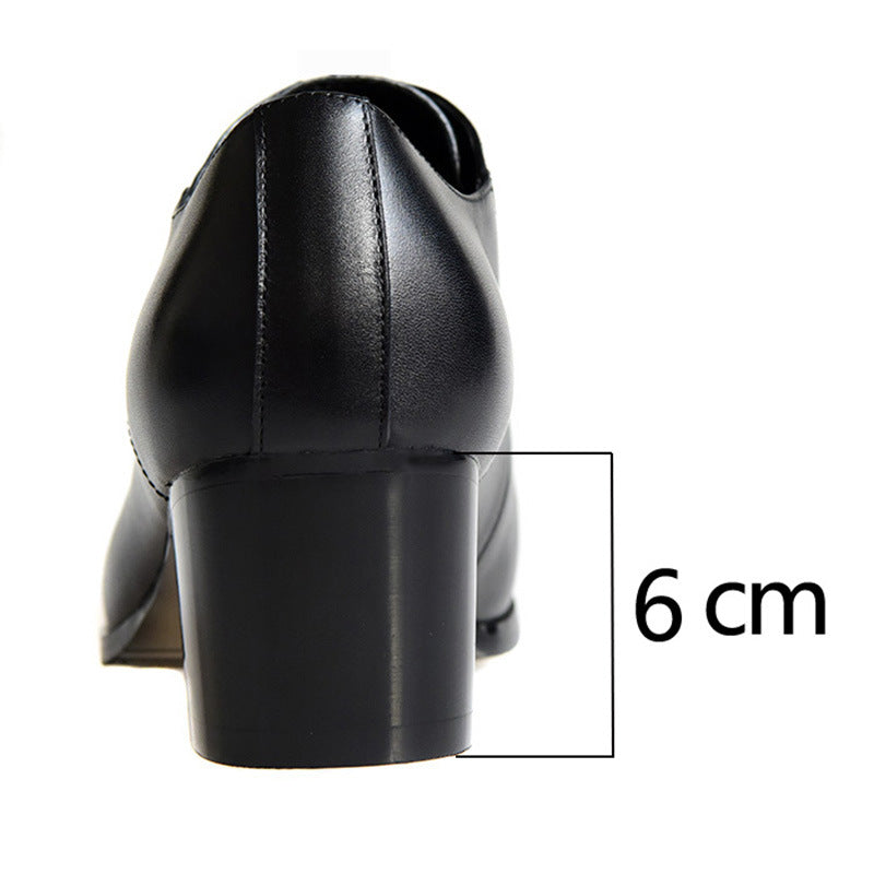 Men's Pointed Korean Style Trendy High Fashion Stylist Men's Business Leather Shoes