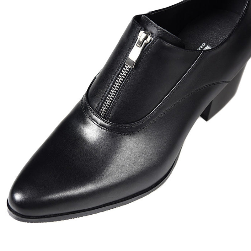 Men's Pointed Korean Style Trendy High Fashion Stylist Men's Business Leather Shoes