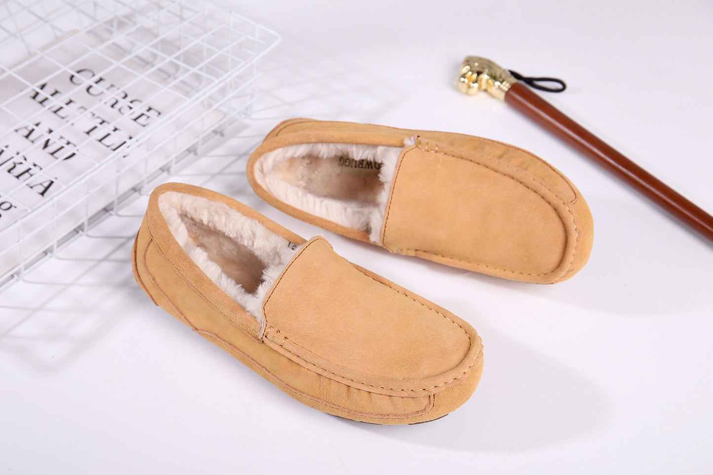 Men's Warm Fur Australian Integrated Shallow Mouth Boots