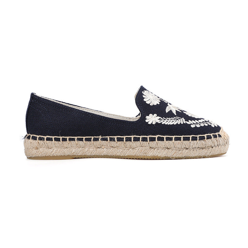 Women's Round Toe Trendy Cotton Breathable Fisherman Canvas Shoes
