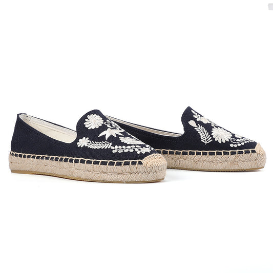 Women's Round Toe Trendy Cotton Breathable Fisherman Canvas Shoes