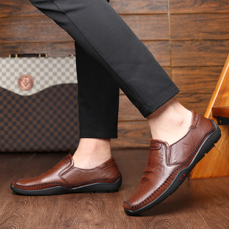 Men's Old Head Soft Bottom Slip-on Lazy Loafers