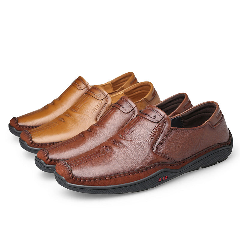 Men's Old Head Soft Bottom Slip-on Lazy Loafers