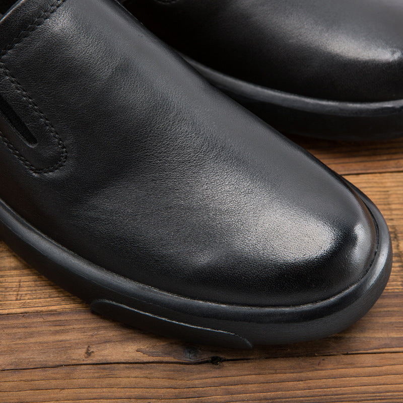 Men's Four Genuine Slip On Flat Bottom Casual Shoes