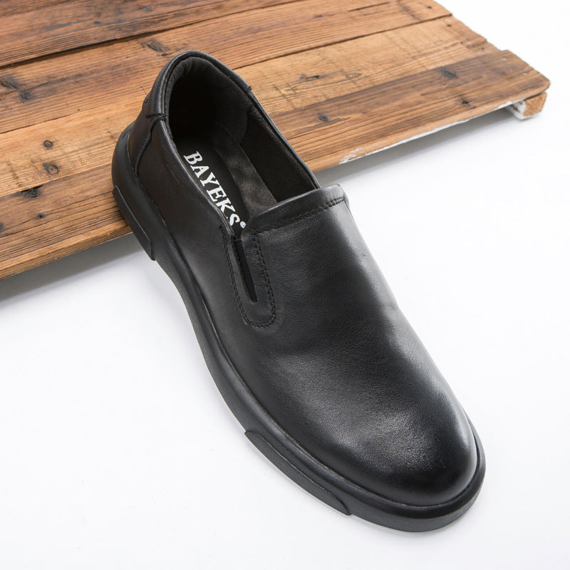 Men's Four Genuine Slip On Flat Bottom Casual Shoes