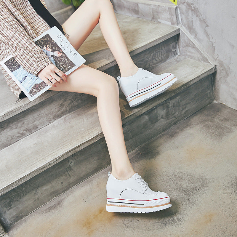 Women's & Men's Increasing Insole Spring Fashion Baroque Wedge Casual Shoes