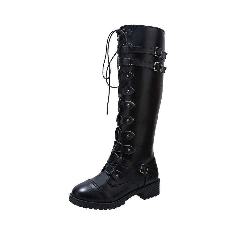 Women's Sufficient For Plus Size Lace Up Boots