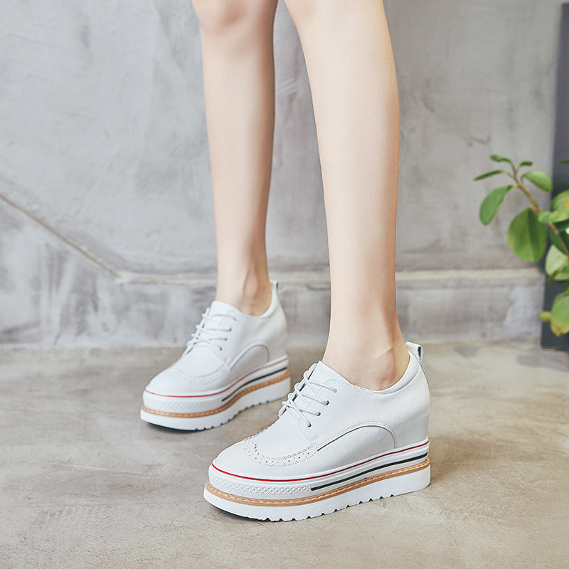 Women's & Men's Increasing Insole Spring Fashion Baroque Wedge Casual Shoes