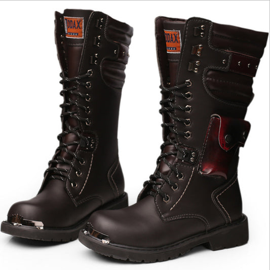 Men's Head Denim High Leg Outdoor Military Boots
