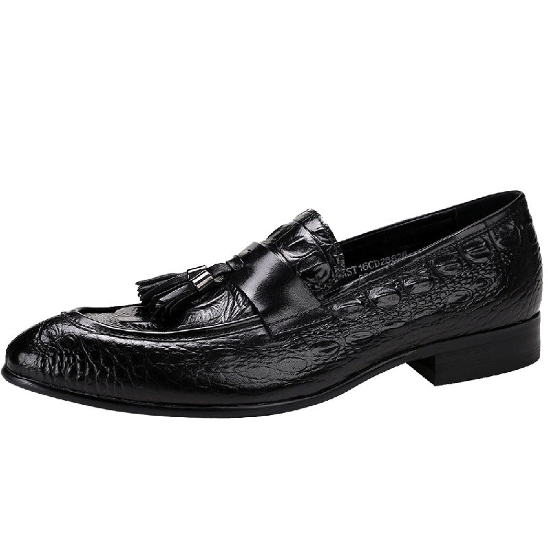 Men's Crocodile Tassel Business Leisure During The Leather Shoes