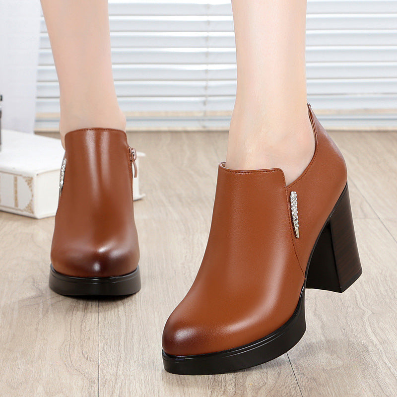 Women's High Chunky Waterproof Platform Sexy Style Heels