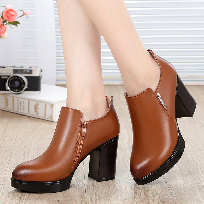 Women's High Chunky Waterproof Platform Sexy Style Heels