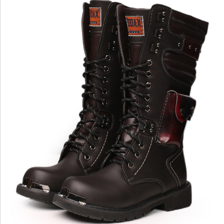 Men's Head Denim High Leg Outdoor Military Boots