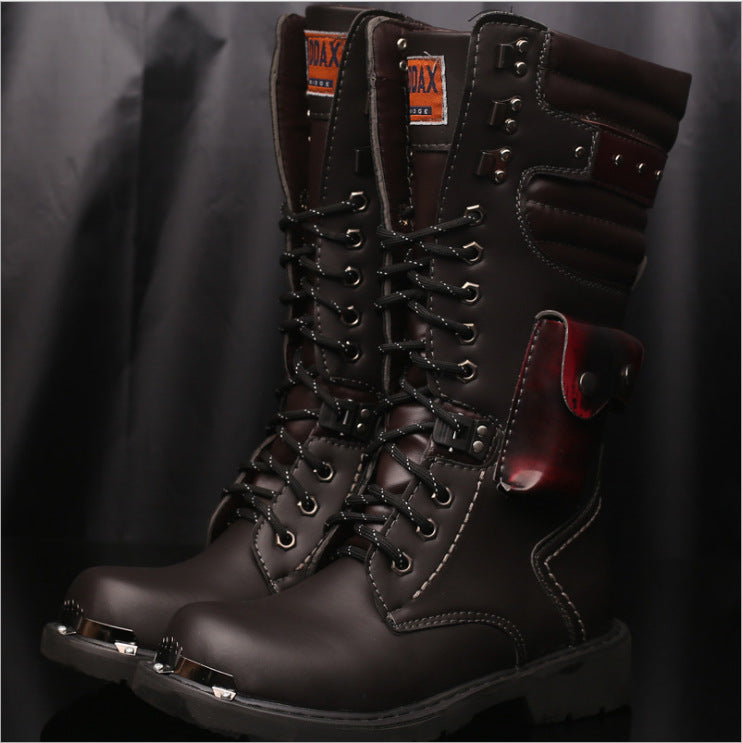 Men's Head Denim High Leg Outdoor Military Boots