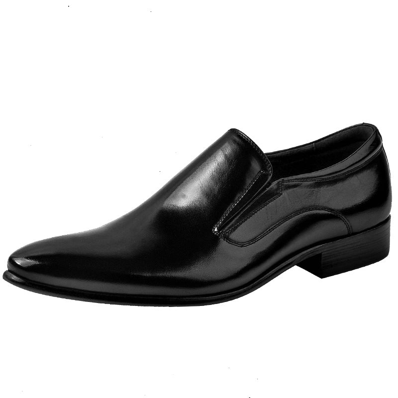 Men's Formal Business First Layer Cowhide Breathable Leather Shoes