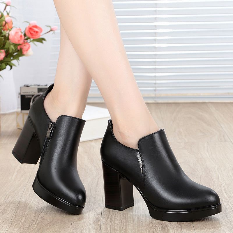 Women's High Chunky Waterproof Platform Sexy Style Heels