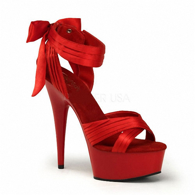 Women's Show Nightclub Model Rhinestone Waterproof Platform Sandals