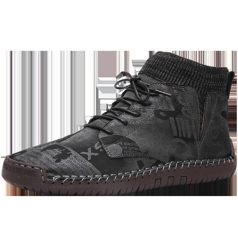 Men's Veet Warm Cotton Plus Size Trendy Men's Shoes