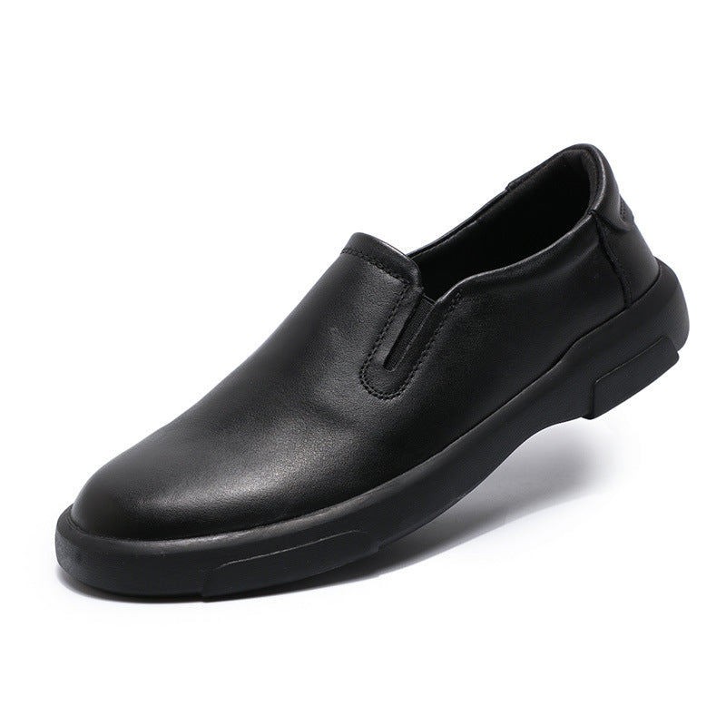 Men's Size First Layer Cowhide Pumps Breathable Casual Shoes
