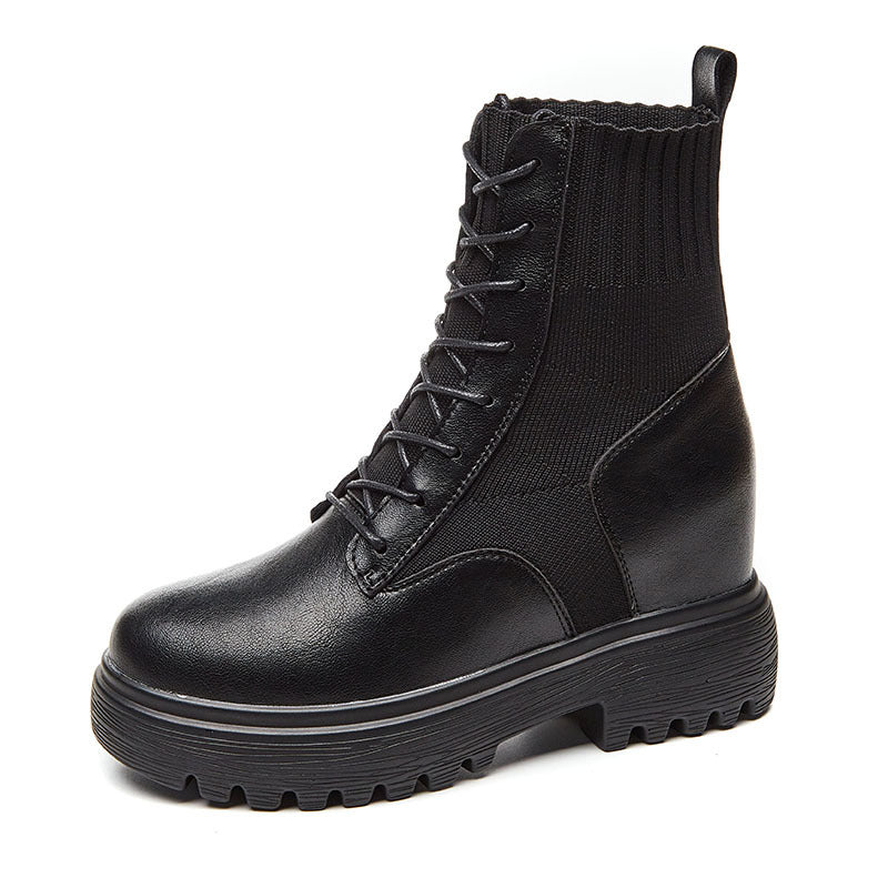 Women's Martin British Style Summer Thin Thick Bottom Socks Boots
