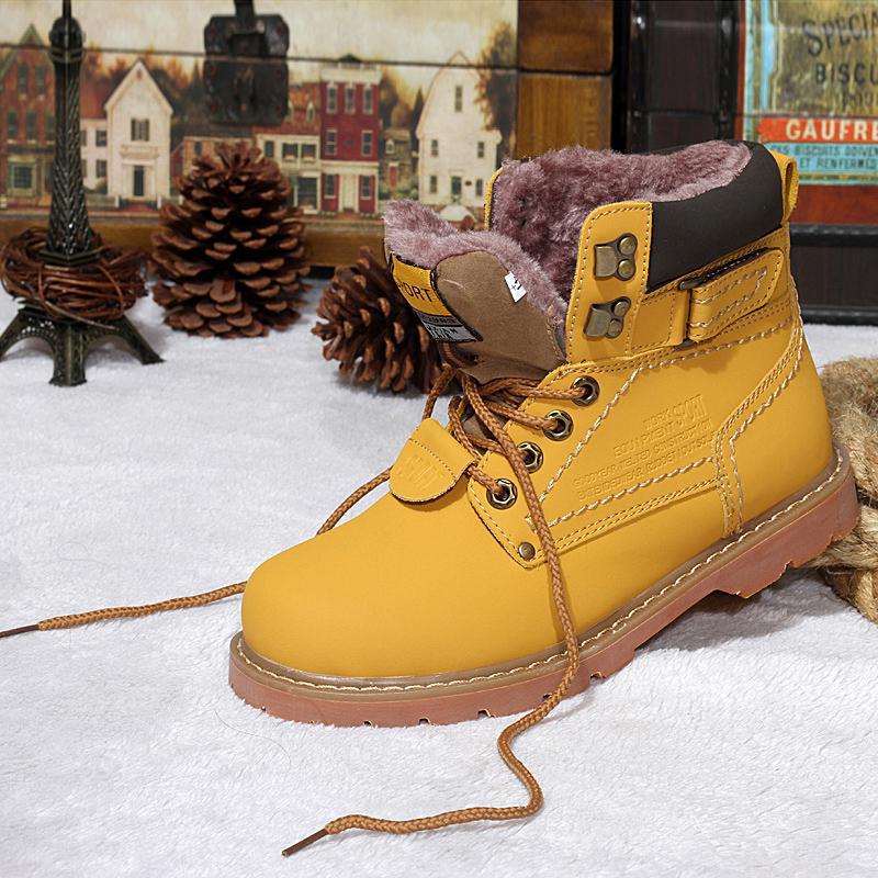 Men's Plus Size Martin British Worker Genuine Middle Snow Boots