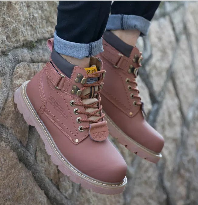 Men's Plus Size Martin British Worker Genuine Middle Snow Boots