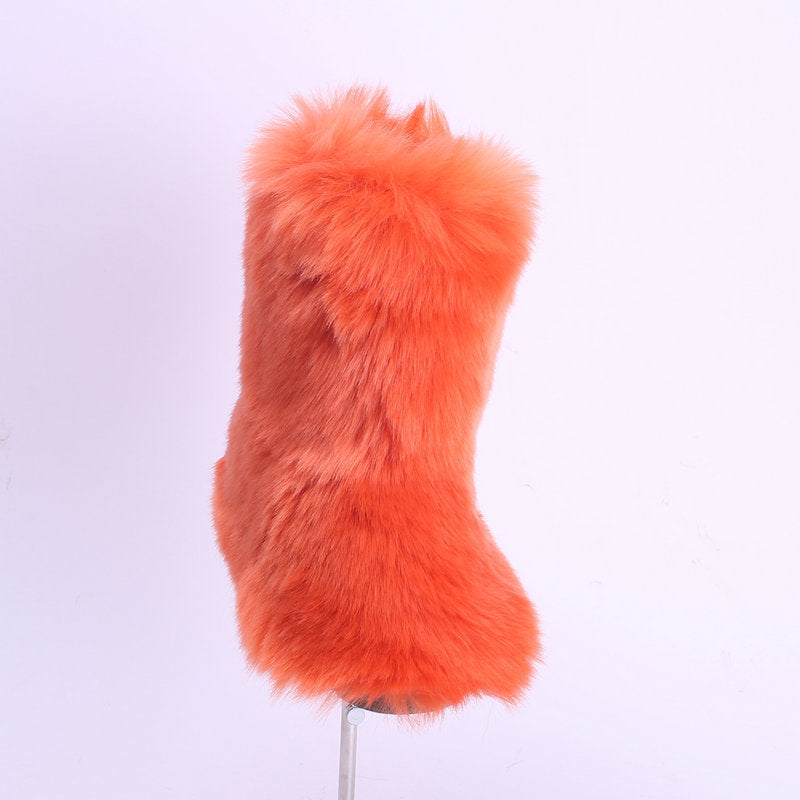 Women's Attractive Spring Outdoor Cotton Fur Snow Boots