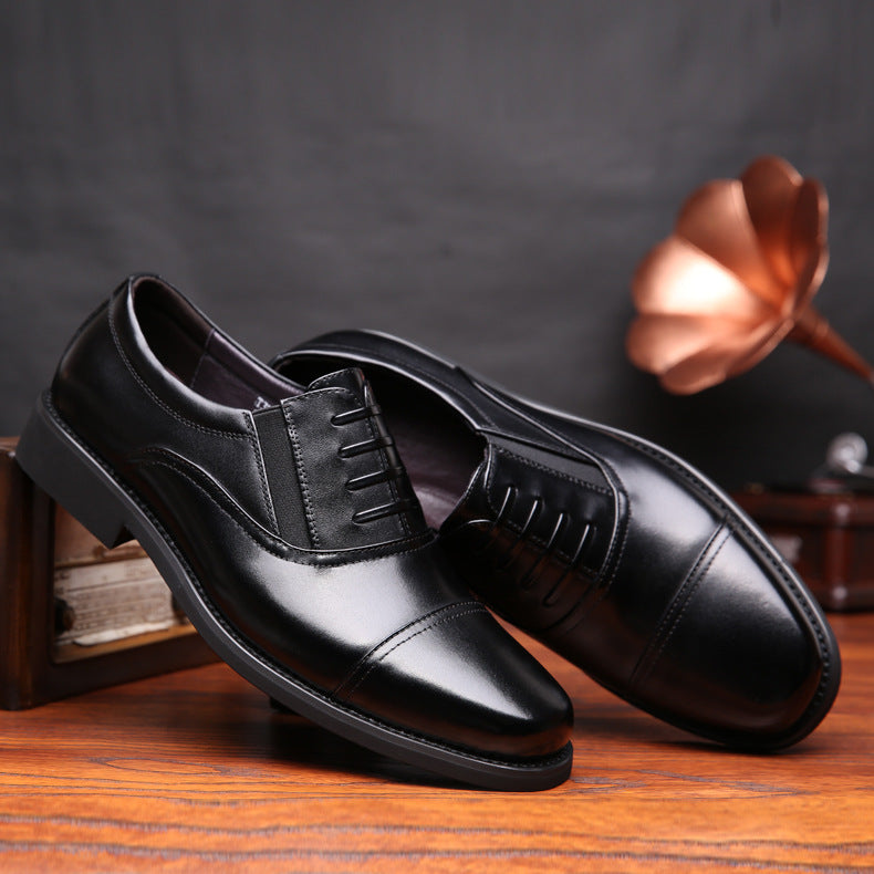 Men's Autumn Genuine Military Formal Business British Leather Shoes