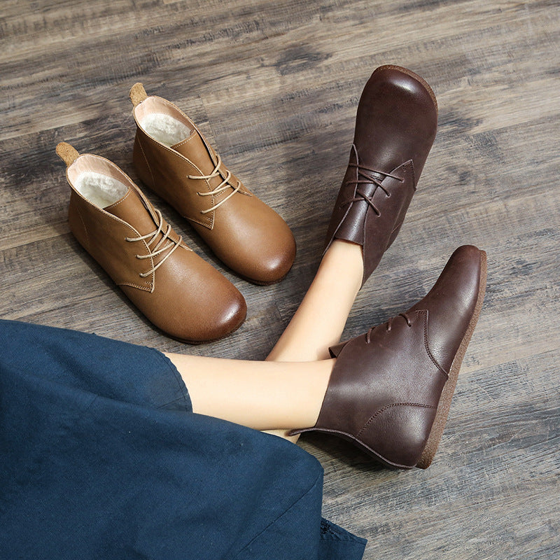 Women's Full Grain Cow Martin Soft Bottom Boots