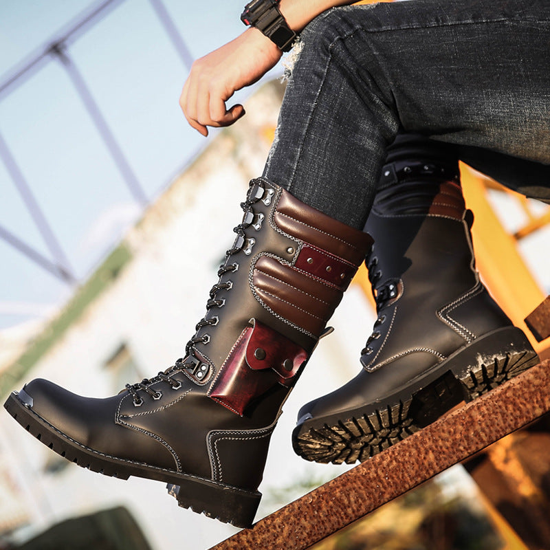 Charming Tide High Military Martin Platform Boots