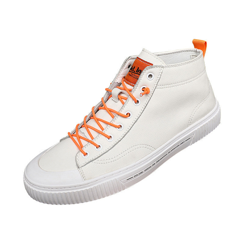 Men's Cowhide Trendy Autumn Sports Korean Style Casual Shoes