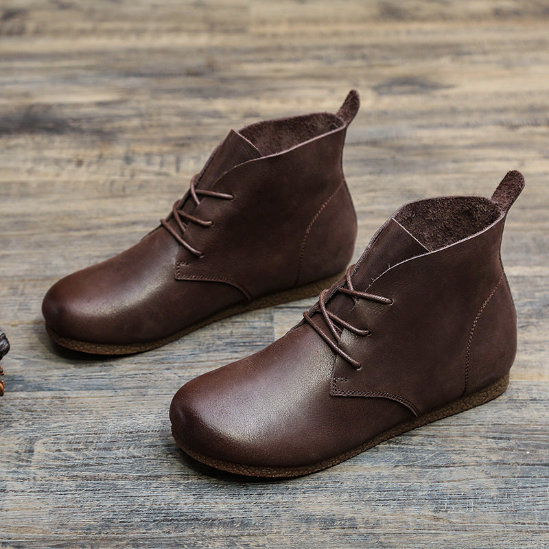 Women's Full Grain Cow Martin Soft Bottom Boots