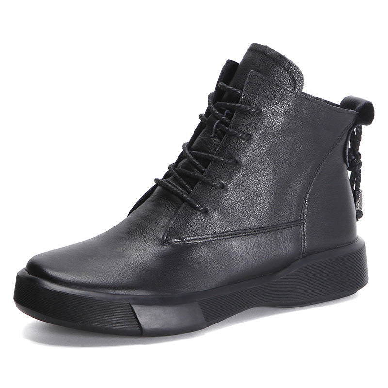Women's Martin Autumn Short Soft Bottom Lace Boots