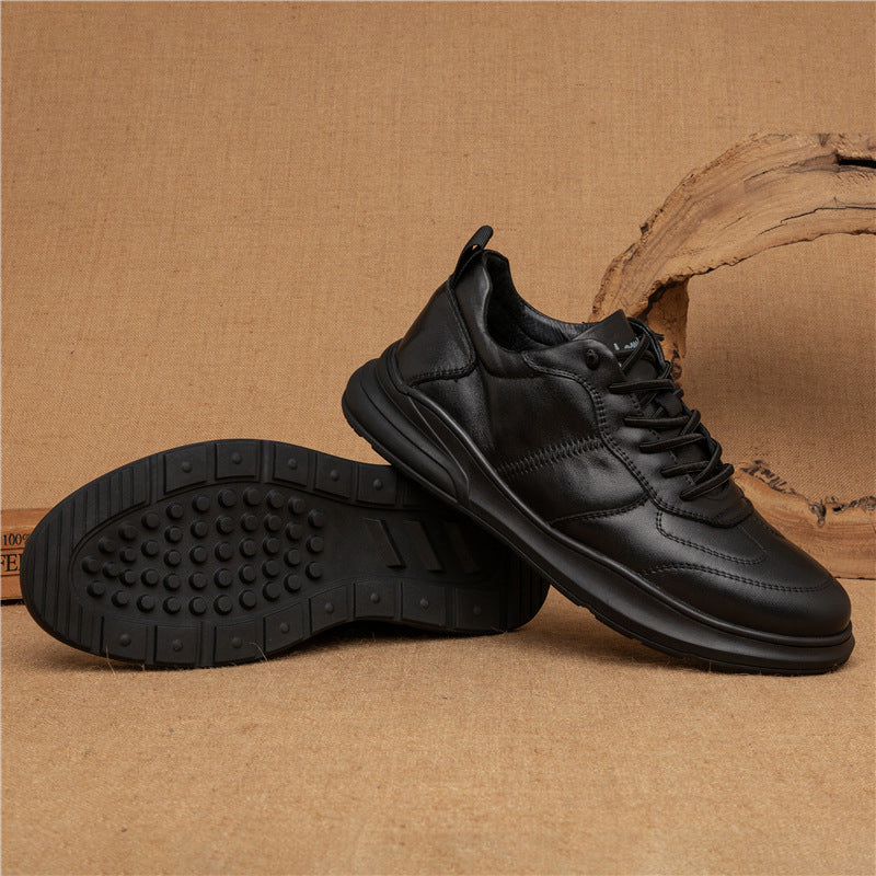 Men's Platform Pumps Comfortable Breathable Low Top Casual Shoes