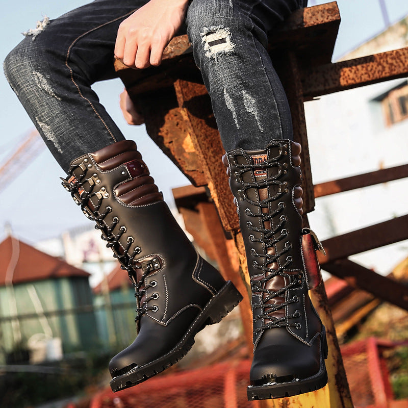 Charming Tide High Military Martin Platform Boots