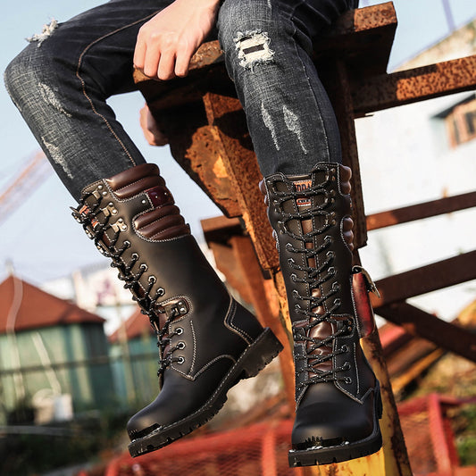 Charming Tide High Military Martin Platform Boots
