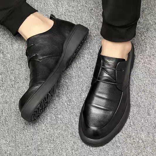 Men's Genuine Winter Fleece-lined Warm Business One Casual Shoes