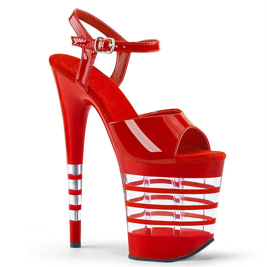 Platform Fashion Transparent Striped Waterproof Pole Sandals