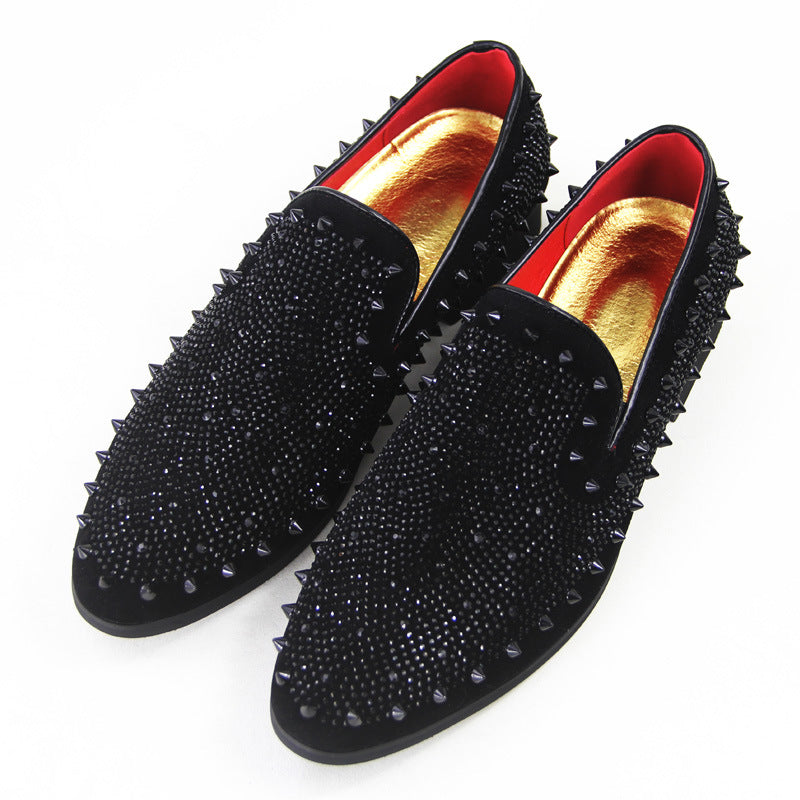 Men's Ding Rhinestone Fashion Lazy Slip On Casual Shoes