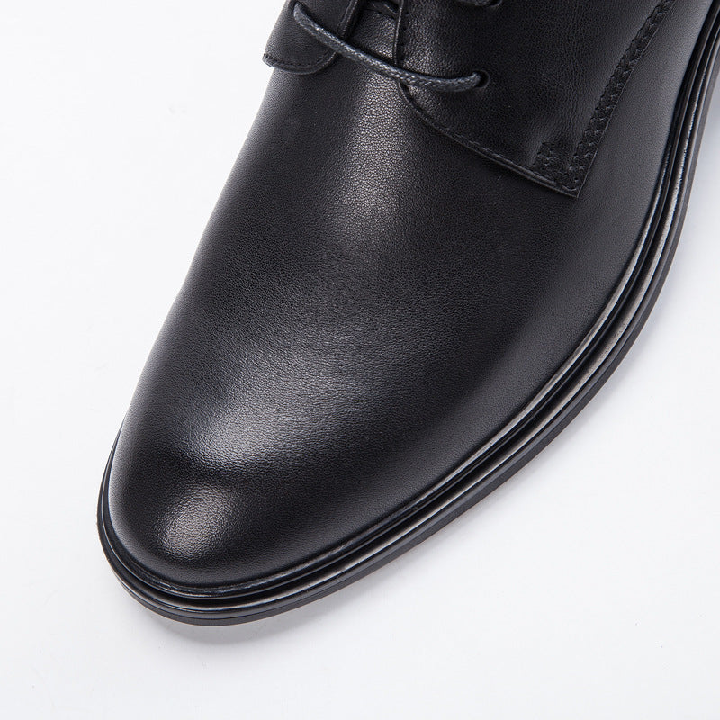 Men's Autumn Business Low Glossy Soft Comfortable Leather Shoes