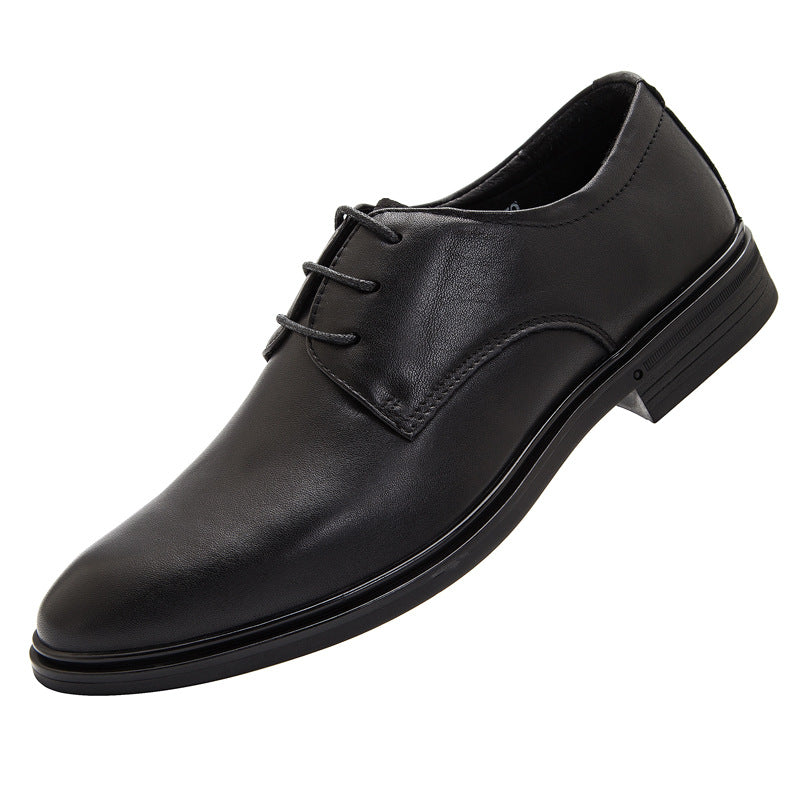 Men's Autumn Business Low Glossy Soft Comfortable Leather Shoes